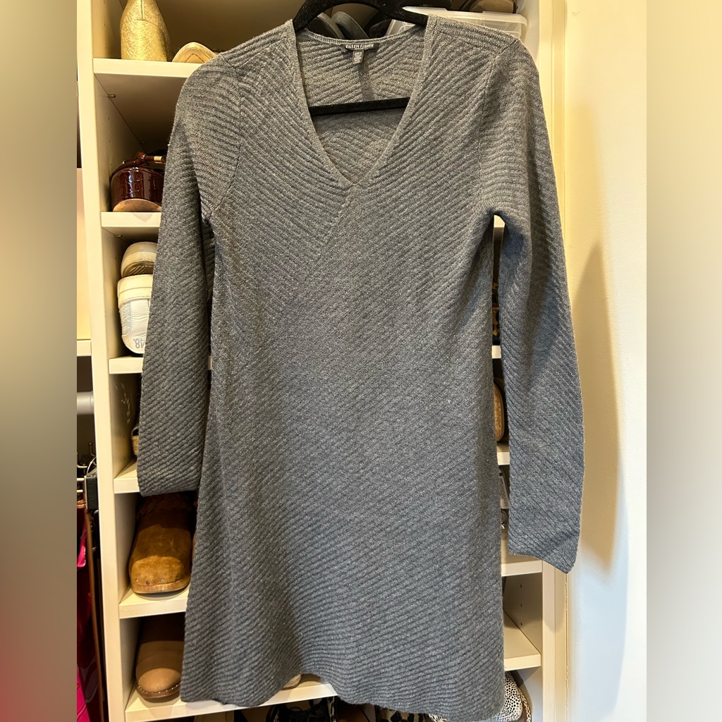 Eileen Fisher Gray Petite Sweater/Tunic